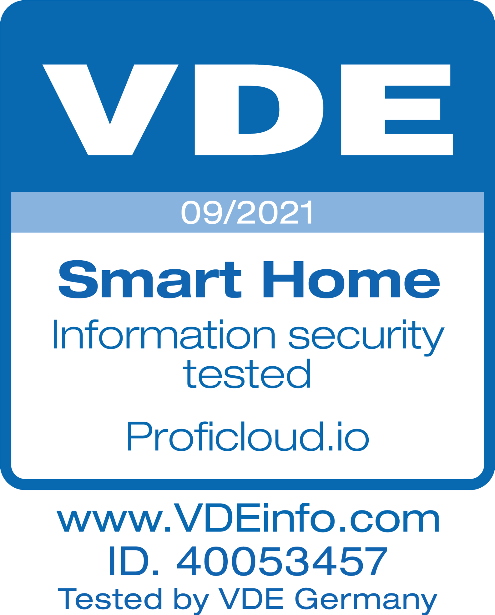 VDE Smart Home - Information security tested - Proficloud.io